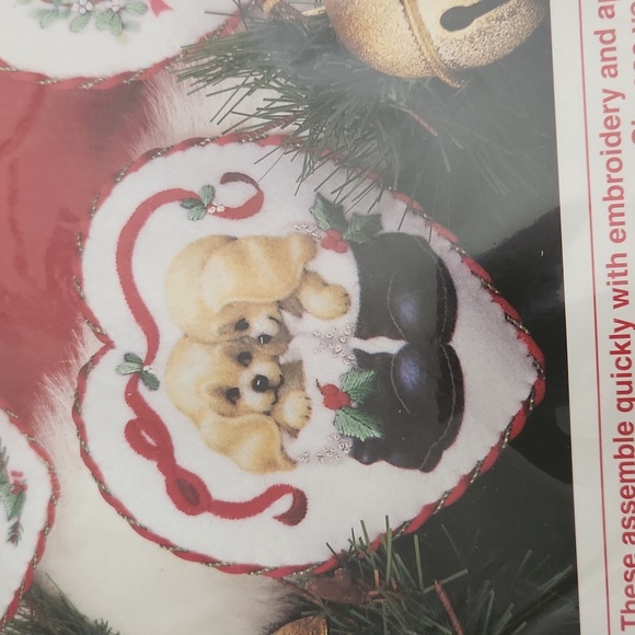 Sweetheart Ornaments Sunset Felt Applique Kit. Embroidery /glue (4 set) New. - Picture 7 of 14